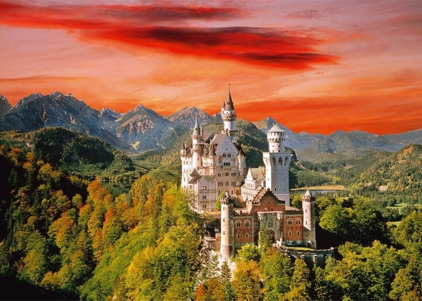 Dėlionė Trefl 27050 Puzzle Castle , Bavaria 2000 det. paveikslėlis 2 iš 2