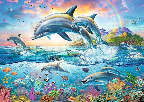 Dėlionė Trefl 27087 Puzzle Happy dolphins 2000 шт. paveikslėlis 2 iš 2