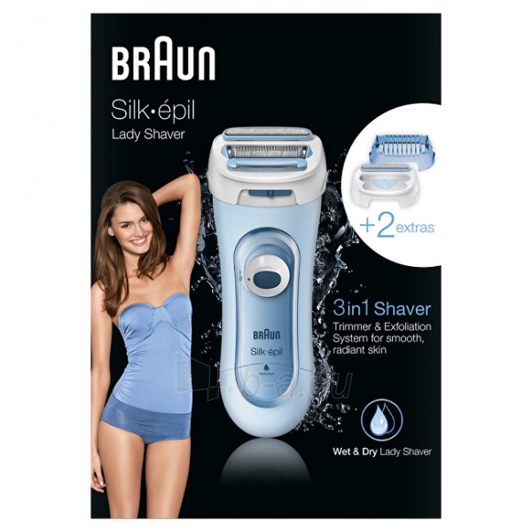 Depiliatorius Braun Ladies´ Electric Style Shaver Lady Style 5160 Blue paveikslėlis 6 iš 6