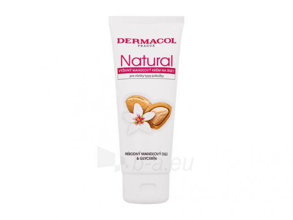 Dermacol Natural Almond Hand Cream Cosmetic 100ml paveikslėlis 1 iš 1