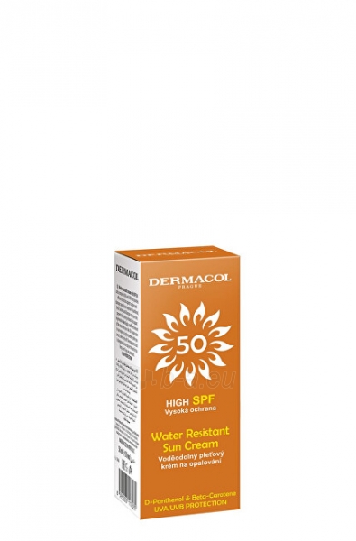 Dermacol Sun SPF 50 (Water Resistant Sun Cream) 50 ml paveikslėlis 2 iš 2