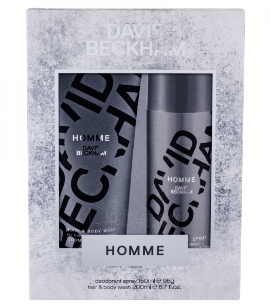 Dezodorantas David Beckham Homme Deodorant 150ml + 200ml shower gel paveikslėlis 1 iš 1