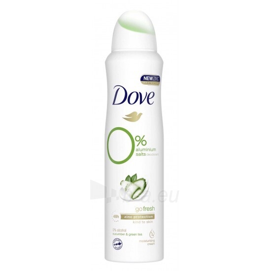 Dezodorantas Dove Deodorant without Aluminum Go Fresh Cucumber and Green Tea (Alu Free Deodorant) 150 ml paveikslėlis 1 iš 2