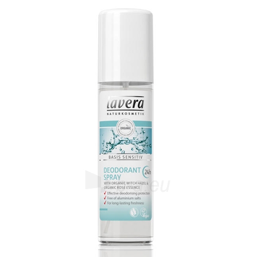 Dezodorantas Lavera Deodorant Spray 24H Basis Sensitiv (Deodorant Spray) 75 ml paveikslėlis 1 iš 2
