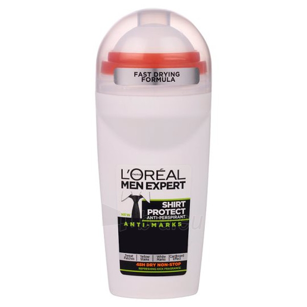 Dezodorantas LOREAL Men Expert Shirt Protect 48H Anti-Perspirant Deodorant Roll-On 50ml paveikslėlis 1 iš 1