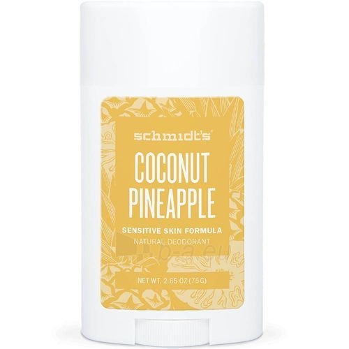 Dezodorantas Schmidt´s Deodorant stick for sensitive skin Sensitiv e Coconut Pineapple (Deo Stick) 58 ml paveikslėlis 1 iš 2