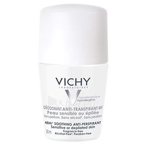 Dezodorantas Vichy 48h roll-on (Soothing Anti-Perspirant) 50 ml paveikslėlis 1 iš 1