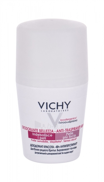 Dezodorantas Vichy Antiperspirant Sensitive Or Depilated Skin Roll-on Cosmetic 50ml paveikslėlis 1 iš 1