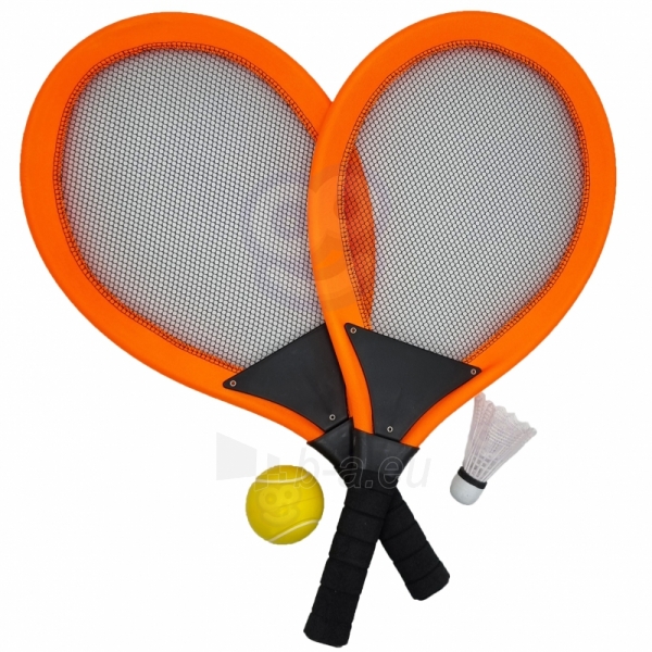 Didelės badmintono raketės vaikams, oranžinės paveikslėlis 1 iš 6