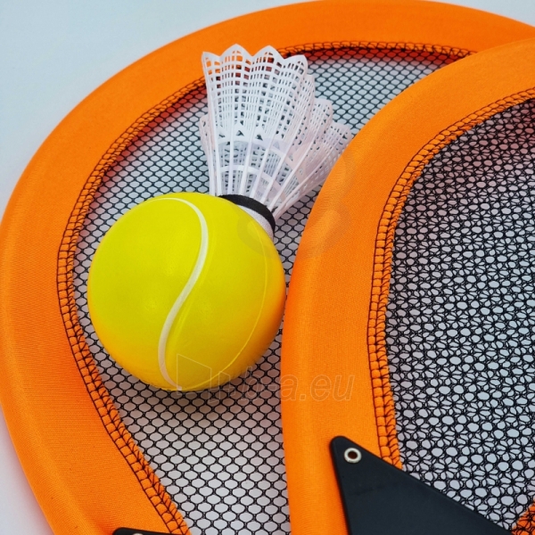 Didelės badmintono raketės vaikams, oranžinės paveikslėlis 2 iš 6