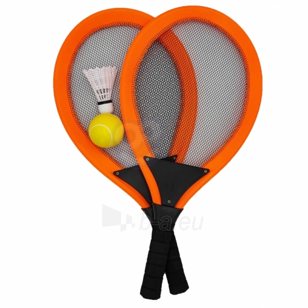 Didelės badmintono raketės vaikams, oranžinės paveikslėlis 4 iš 6