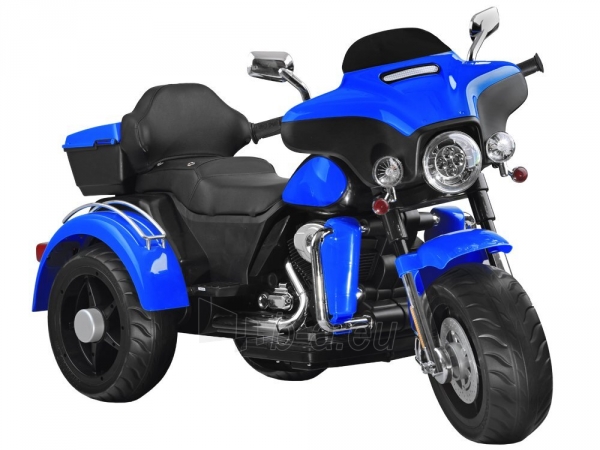 Didelis elektrinis motociklas, mėlynas paveikslėlis 1 iš 14