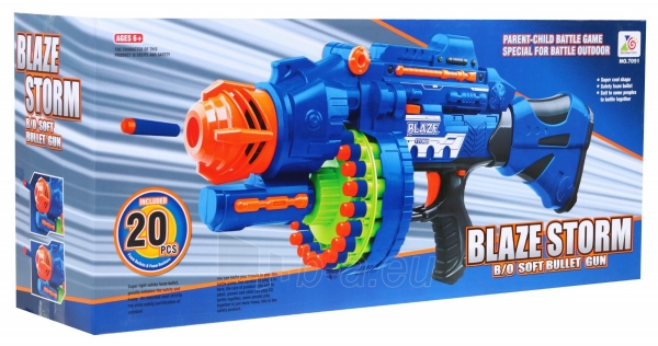 Didelis žaislinis šautuvas Blaze Storm, mėlynas paveikslėlis 7 iš 7