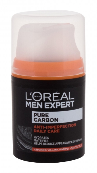 Dieninis kremas sausai odai L´Oréal Paris Men Expert Pure Carbon Anti-Imperfection 50ml Daily Care paveikslėlis 1 iš 1