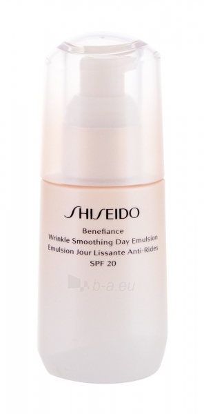 Dieninis kremas Shiseido Benefiance Wrinkle Smoothing Day Emulsion Day Cream 75ml SPF20 paveikslėlis 1 iš 1