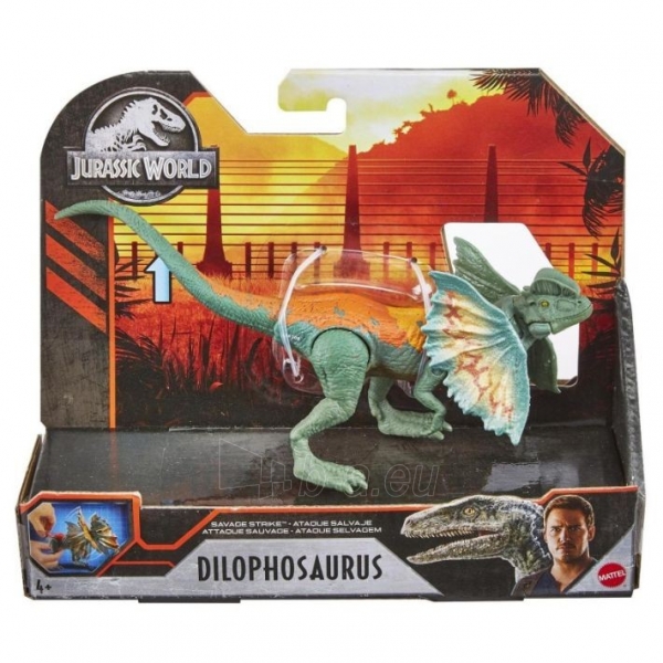 Dinozauras GNJ21 Mattel Jurassic World Savage Strike Dilophosaurus paveikslėlis 2 iš 6