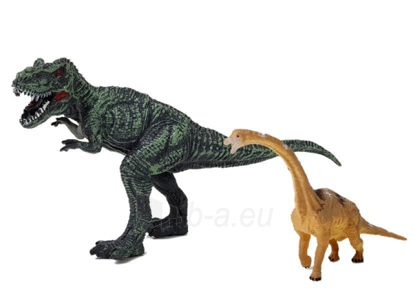 Dinozaurų brachiozaurų, tiranozaurų reksų figūrėlių rinkinys paveikslėlis 2 iš 4