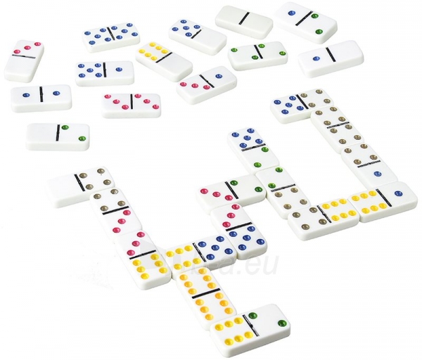 Stalo žaidimas Domino metalinėje dėžutėje paveikslėlis 11 iš 12