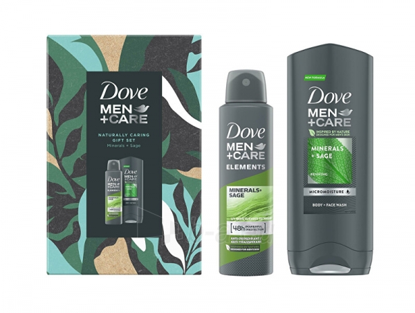 Dovanų rinkinys Dove Men+ Care Mineral s & Sage body care gift set paveikslėlis 2 iš 2
