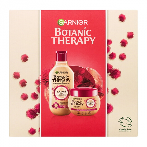 Dovanų rinkinys Garnier Botanic Therapy Ricinus Oil & Almond strengthening care gift set for weak and brittle hair paveikslėlis 2 iš 2