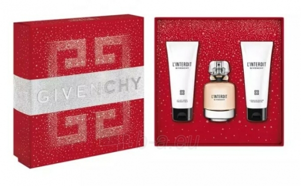 Gift set Givenchy L´Interdit - EDP ​​50 ml + body lotion 75 ml + body oil 75 ml paveikslėlis 1 iš 2