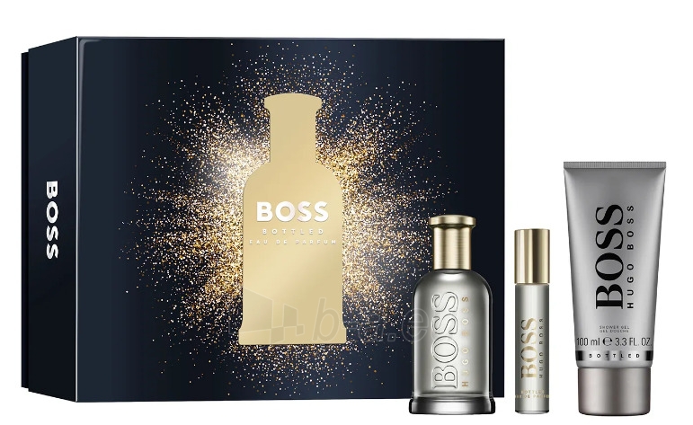 Gift set Hugo Boss Boss Bottled - EDP 100 ml + sprchový gel 100 ml + EDP 10 ml paveikslėlis 2 iš 2