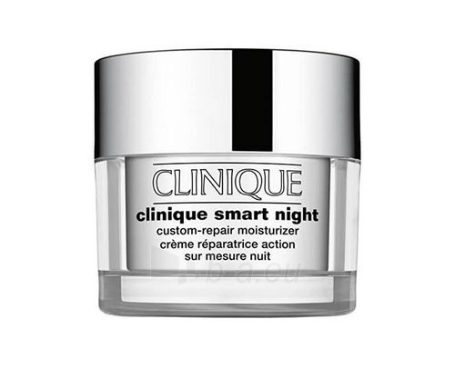 Drėkinamasis cream sausai ir mišriai skin Clinique Smart Night (Custom-Repair Moisturizer Dry Combination) 50 ml paveikslėlis 1 iš 1