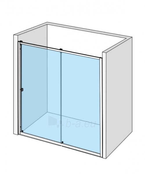 Dušo durys IDO Showerama 8-1 165, skaidrus stiklas paveikslėlis 4 iš 6