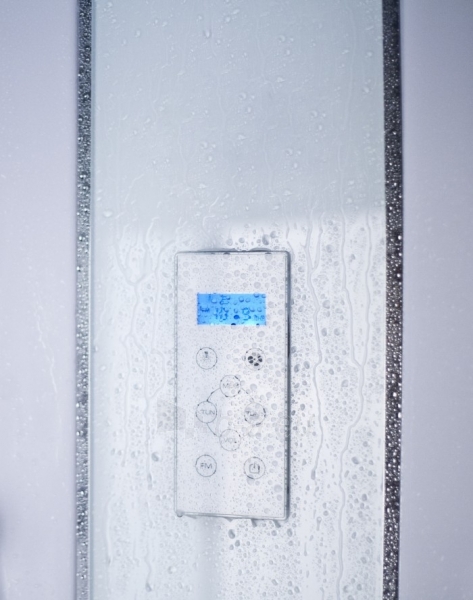 Shower enclosures Duschy ketursienė su masažu 103x103х217cm LED tamsin paveikslėlis 2 iš 6