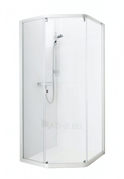 Dušo kabina IDO Showerama 8-3 90x70, skaidrus stiklas paveikslėlis 2 iš 8
