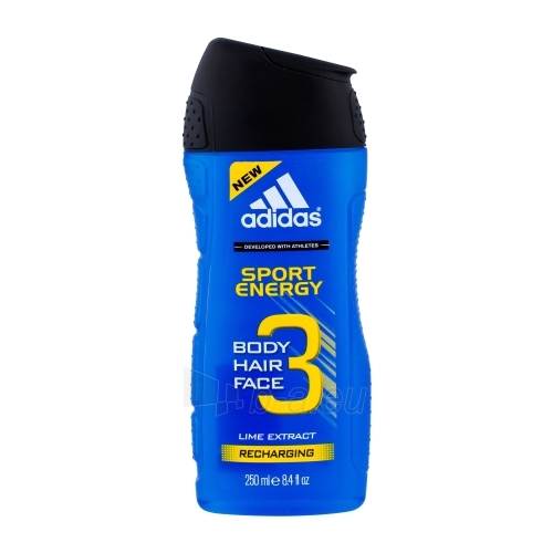 Dušo želė Adidas 3in1 Sport Energy Shower gel 250ml paveikslėlis 1 iš 1