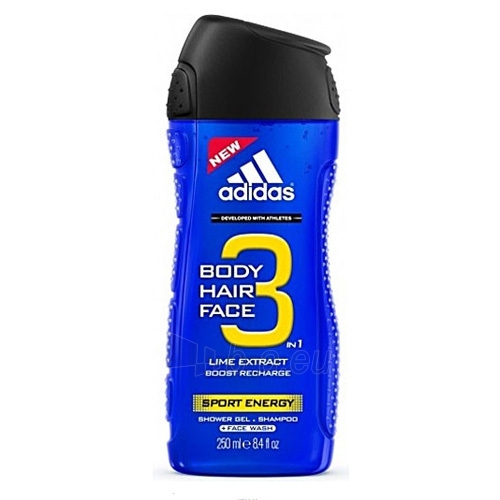 Dušo žele Adidas Shower gel for men 3 in 1 Energy Sport Shower Gel - 400 ml paveikslėlis 1 iš 1