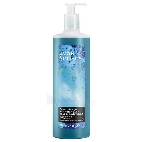 Dušo želė Avon Shower gel for body and hair with the scent of the sea and mint ( Hair & Body Wash) 720 ml paveikslėlis 1 iš 1
