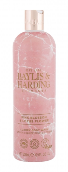 Shower gel Baylis & Harding Elements Pink Blossom & Lotus Flower 500ml paveikslėlis 1 iš 1