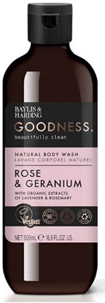 Dušo žėlė Baylis & Harding Růže & Nutmeg Shower Gel Goodness ( Natura l Body Wash) 500 ml paveikslėlis 1 iš 1