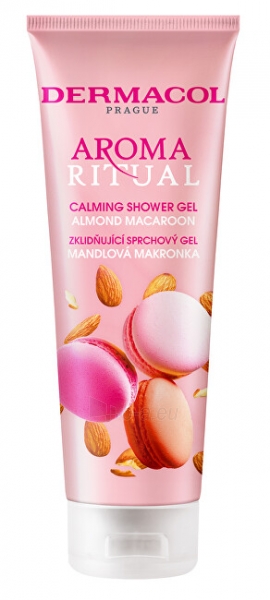 Dušo želė Dermacol Calming shower gel Almond macaroon Aroma Ritual ( Calm ing Shower Gel) 250 ml paveikslėlis 1 iš 1