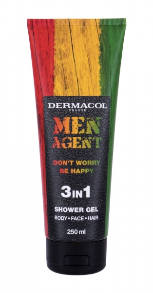 Shower gel Dermacol Men Agent Don´t Worry Be Happy 250ml 3in1 paveikslėlis 1 iš 1