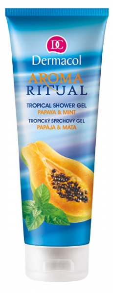 Dušo žele Dermacol Shower Gel Papaya & Mint Aroma Ritual (Tropical Shower Gel) 250 ml paveikslėlis 1 iš 1