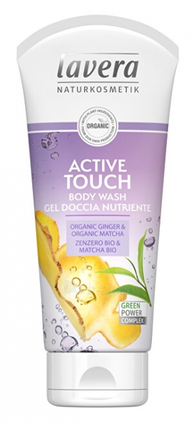 Shower gel Lavera Active touch Bio Ginger and 200 ml paveikslėlis 1 iš 1