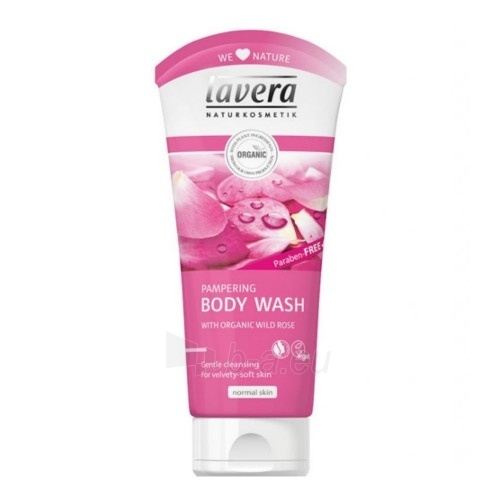 Dušo žele Lavera Bath & Shower Gel BIO Rose (Pampering Body Wash) 200 ml paveikslėlis 1 iš 1