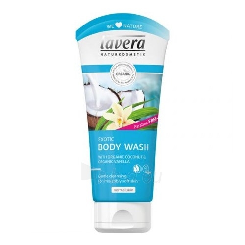 Dušo žele Lavera Shower & Bath Gel BIO Vanilla & BIO Coconut (Exotic Body Wash) 200 ml paveikslėlis 1 iš 1