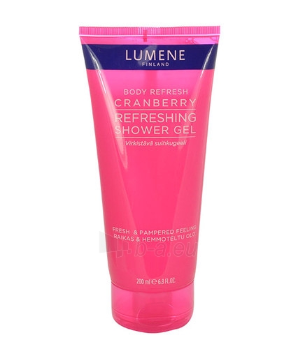 Dušo želė Lumene Body Refresh Cranberry Shower Gel Cosmetic 200ml paveikslėlis 1 iš 1