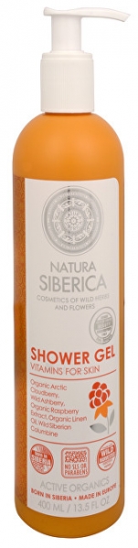 Dušo želė Natura Siberica Shower Gel Vitamins For Skin 400ml paveikslėlis 1 iš 1