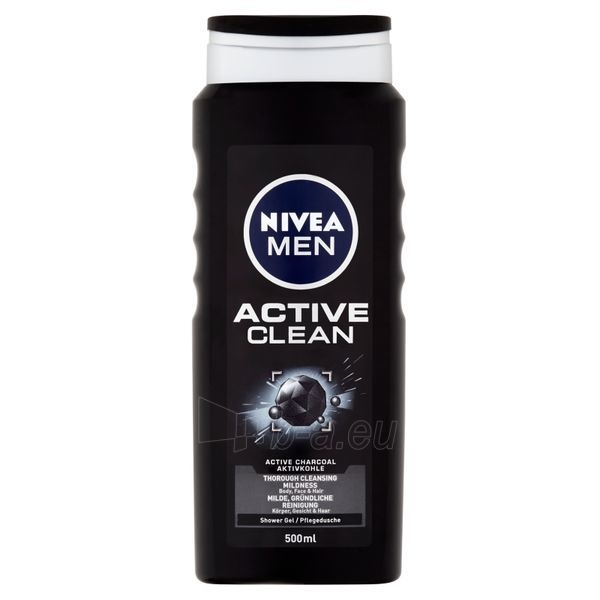 Dušo žele Nivea Active C lean shower gel 500 ml paveikslėlis 2 iš 9