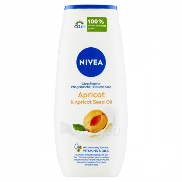 Dušo žele Nivea Care & Apricot (Care Shower) 250 ml paveikslėlis 1 iš 4