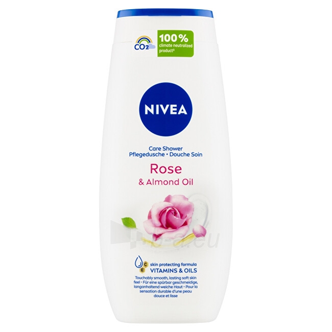 Dušo žele Nivea Care & Roses Care Shower Gel 500 ml paveikslėlis 1 iš 5