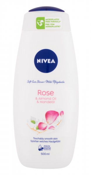 Dušo žele Nivea Care & Roses Shower Gel Cosmetic 500ml paveikslėlis 1 iš 1