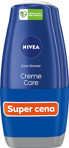 Dušo žėlė Nivea Creme Care shower gel 2 x 500 ml paveikslėlis 1 iš 4