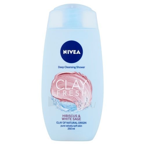 Dušo žele Nivea Fresh Shower Gel Hibiscus & Sage (Clay Fresh Hibiscus & Sage) 250ml paveikslėlis 1 iš 1