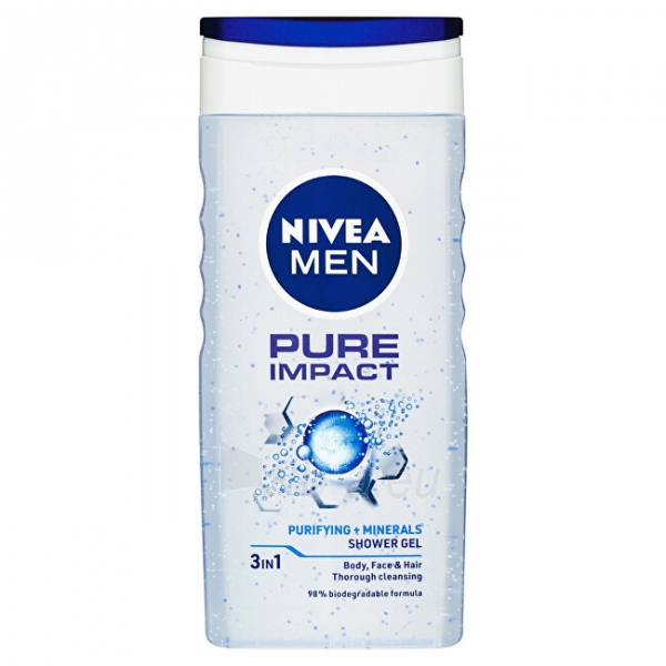 Dušo žele Nivea Men Pure Impact (Shower gel) 500 ml paveikslėlis 1 iš 3